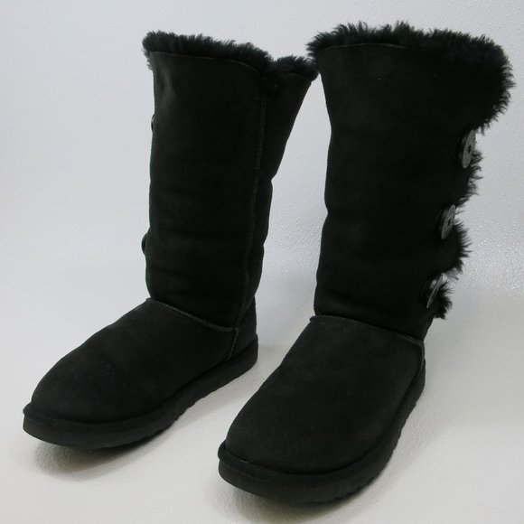 UGG Insulated Boots 1873 Triplet Bailey Button Australia Shoes Women's 7 - Picture 1 of 7